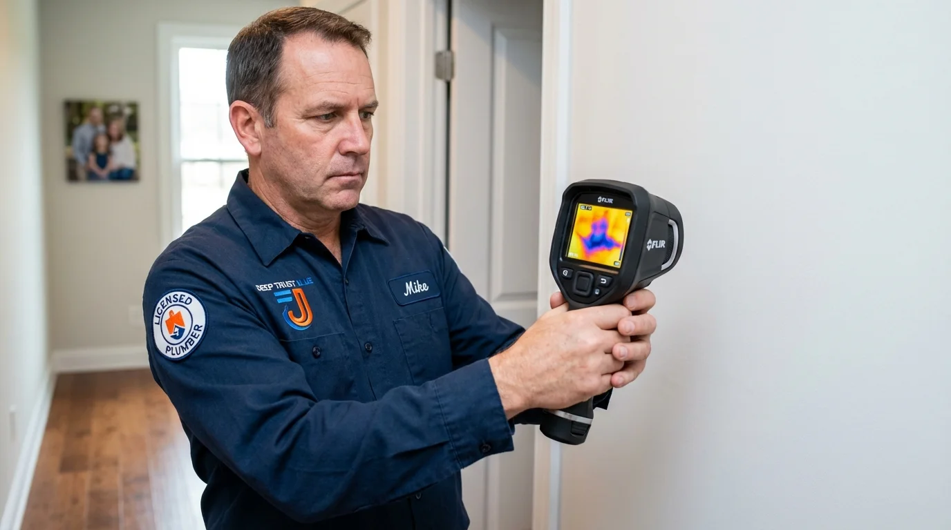 Thermal imaging leak detection by Johns Plumbing LLC in Harleysville